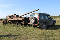 AN OLD TANK OUT ON THE PLAIN