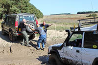 LOOK WHO HAS TO GET HIS BOOTS MUDDY