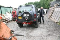 loading the new plasma winch ropes in my old Bobtail Discovery